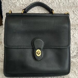 Vintage black Coach Willis bag